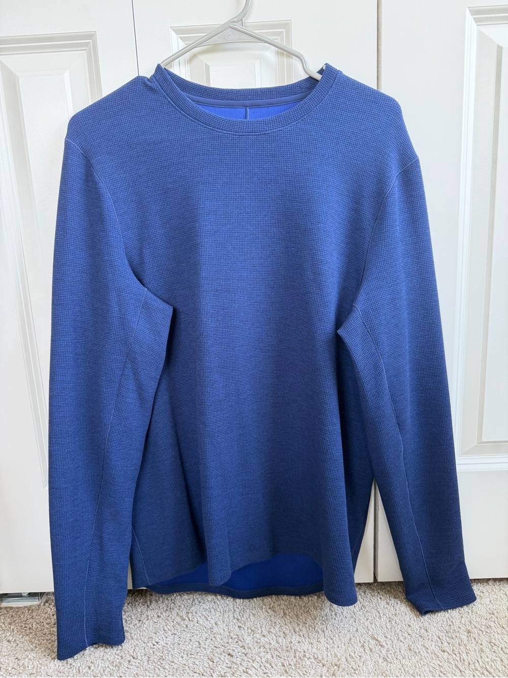 Lululemon Shift Stitch Crew Heathered Night Sea Medium